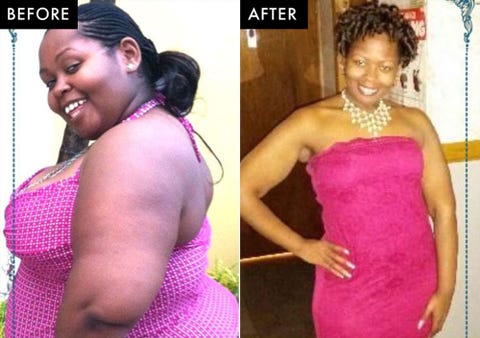 weight loss before and after