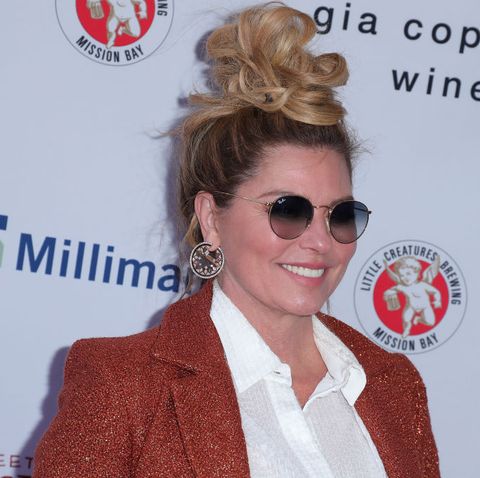 los angeles, california   march 08 shania twain attends the greater los angeles zoo association hosts meet me in australia to benefit australia wildfire relief efforts at los angeles zoo on march 08, 2020 in los angeles, california photo by leon bennettwireimage