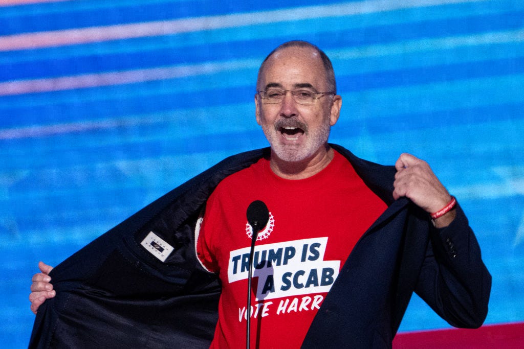 DNC Day 1: You Must Check Out The UAW President's T-Shirt