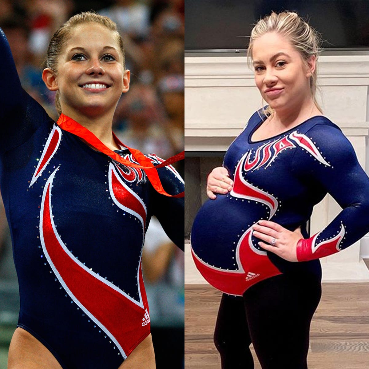 Olympian Shawn Johnson Wore Her 2008 Gymnastics Leotard