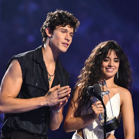 Camila Cabello and Shawn Mendes at the 2019 MTV Video Music Awards. 2019 MTV Video Music Awards - Roaming Show
