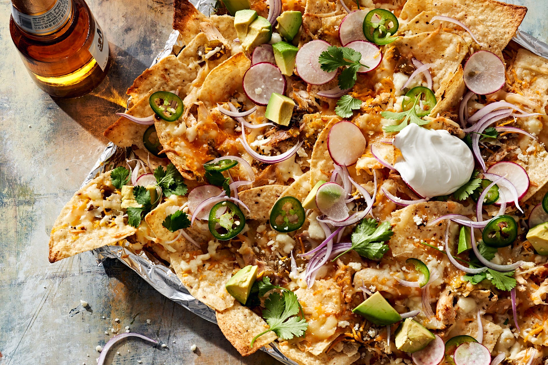 These Four-Cheese Chicken Nachos Will Be Devoured