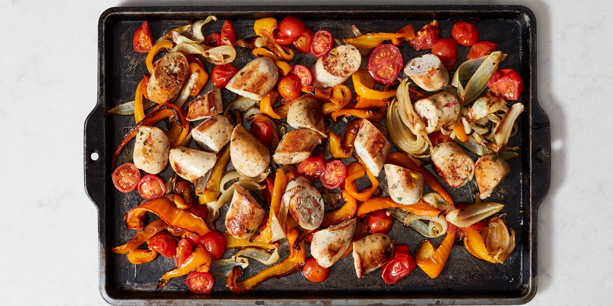 pics Sheet Pan Sausage And Peppers And Onions sheet pan italian sausage and pepper bake