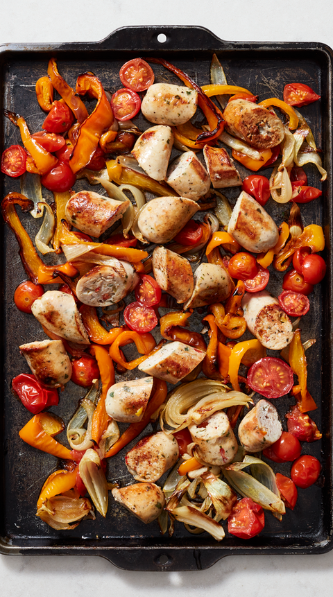 Baked Italian Sausage and Peppers - Sheet Pan Sausage Recipe