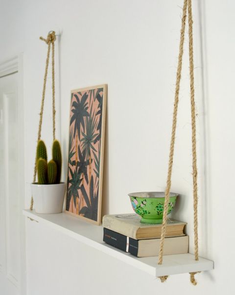 14 Unique Diy Shelving Ideas How To, Hanging Shelves Without Drilling