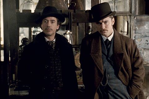 Robert Downey Jr. und Jude Law in Sherlock Holmes 