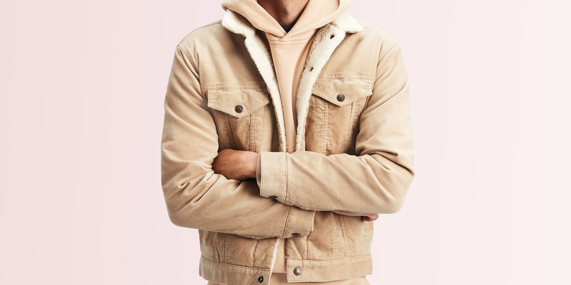 bdg corduroy sherpa trucker jacket