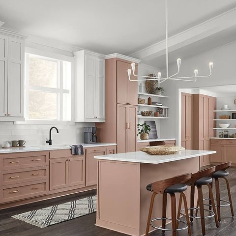 sherwin williams 2023 color of the year redend point in kitchen