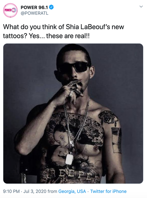 Shia LaBeouf got a real Shia LaBeouf got a real