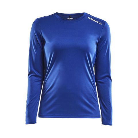 sportshirt vrouwenshirt shirt lange mouwen blauw craft hardloopkleding