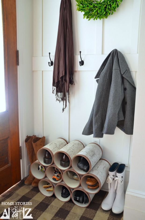 20 Diy Shoe Rack Ideas Best Homemade, Front Door Shoe Storage Small Spaces