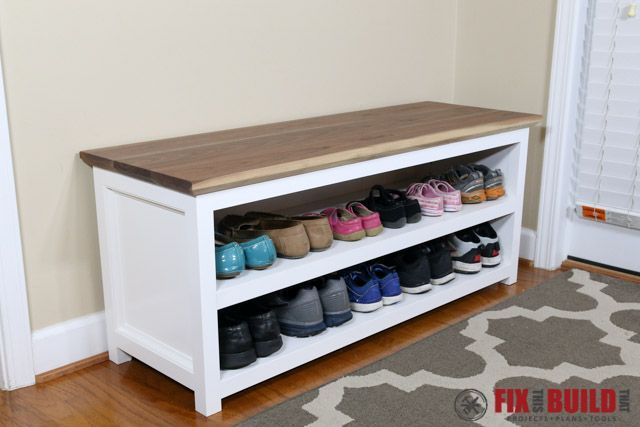Bookshelves TV Stand Home & Living Storage & Organisation Shoe Storage Storage Shelves Reclaimed Wood Shoe Rack 