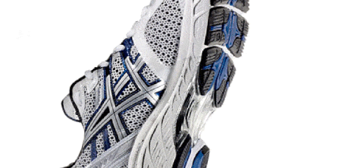 Running shoe, Athletic shoe, Carmine, Sneakers, Azure, Pattern, Grey, Electric blue, Synthetic rubber, Walking shoe, 