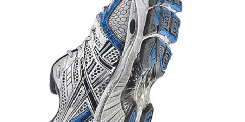 Running shoe, Athletic shoe, Carmine, Electric blue, Azure, Grey, Walking shoe, Cross training shoe, Outdoor shoe, Silver, 