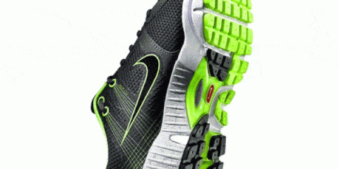 Green, Bicycle clothing, Athletic shoe, Running shoe, Carmine, Pattern, Sports gear, Grey, Synthetic rubber, Walking shoe, 
