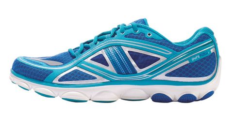 Footwear, Blue, Product, Shoe, Sportswear, Athletic shoe, White, Running shoe, Aqua, Line, 