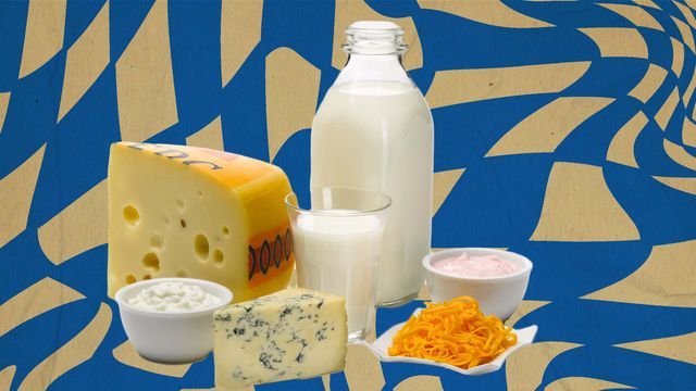collage of calcium rich foods like milk and cheese