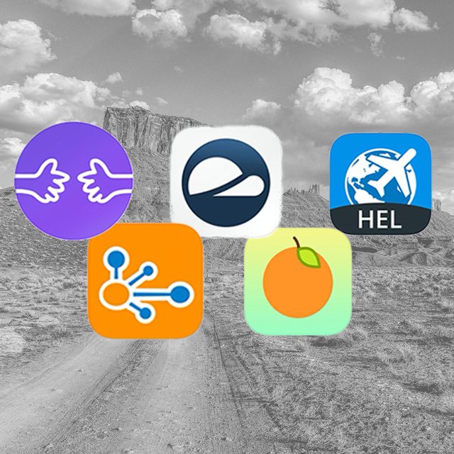 five apps that help you travel sustainably desert background
