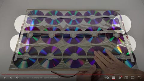 Faulty circuit on fake CD solar cell faulty circuit on fake cd solar cell