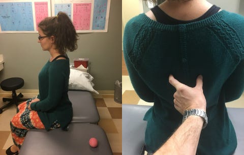 Shoulder blade squeeze Shoulder blade squeeze