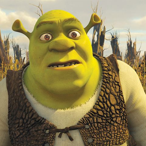 Shrek sieht verwirrt aus in einem Standbild von Shrek Forever After