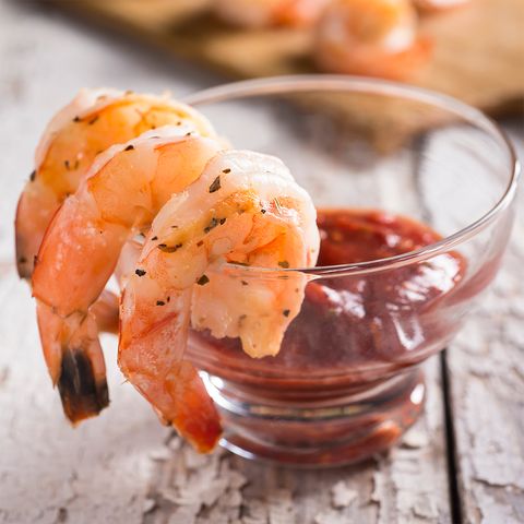 shrimp with cocktail sauce