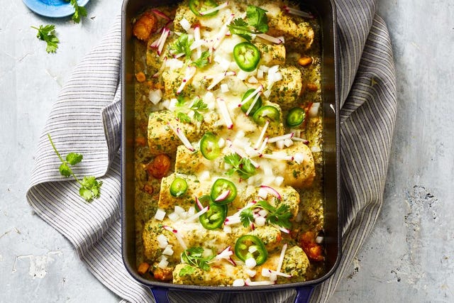 Shrimp, Zucchini and Corn Enchiladas shrimp, zucchini and corn enchiladas