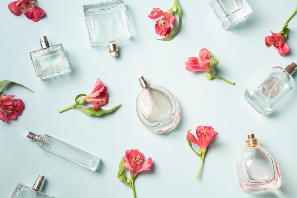 perfume bottle background