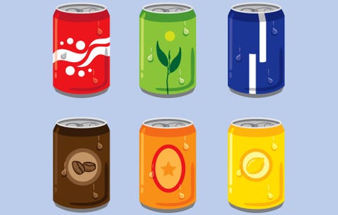 Cans of soda Cans of soda