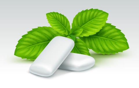 Peppermint gum Peppermint gum