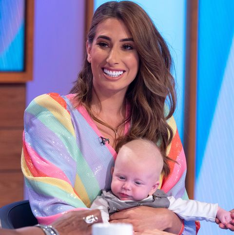 Stacey Solomon introduces baby Rex to the world