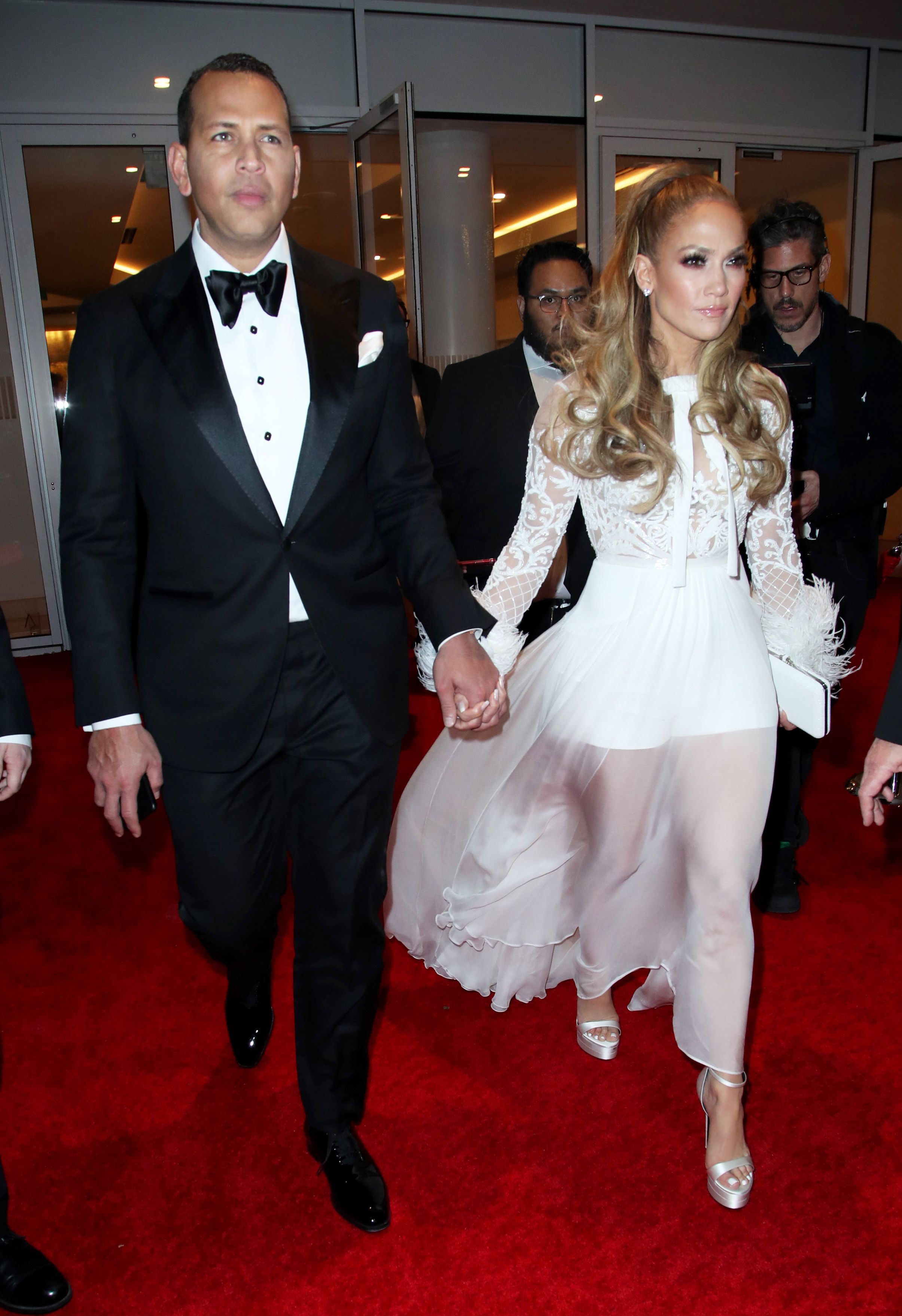 jennifer lopez white dress