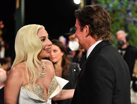 Lady Gaga and Bradley Cooper at the SAG Awards lady gaga and bradley cooper at the sag awards