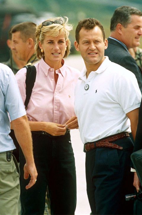 mandatory credit photo by tim rookeshutterstock 277623bw
princess diana with her butler paul burrell in bosnia
princess diana promoting the landmine survivors network, bosnia   aug 1997