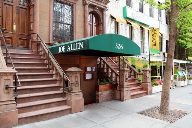 mandatory credit photo by mark kennedyapshutterstock 6125317b
this photo shows the exterior of the joe allen on restaurant row in new york joe allen, which has been feeding theatergoers since 1965, has a menu that ranges from a spicy thai stew 19 to a pan roasted monkfish 28 and is such a times square mainstay that its website lists each shows running time a post theater drink is part of the broadway experience
go for the food broadway, new york, usa