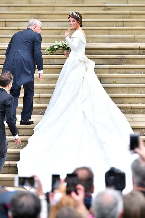 Every Princess Eugenie Peter Pilotto Royal Wedding Dress Detail