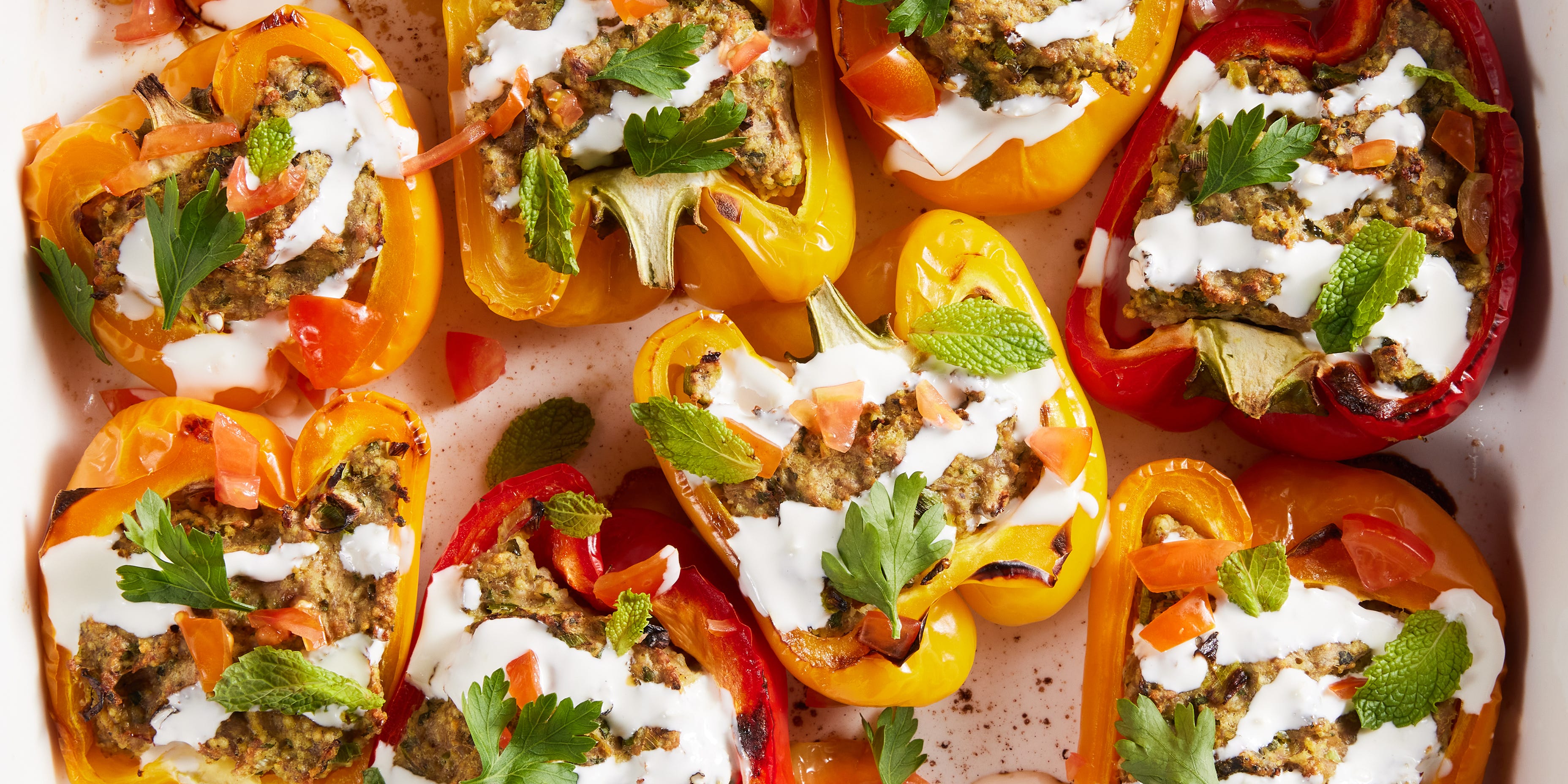 Shawarma-Stuffed Peppers Are Our New Favorite Take On The Classic Easy Dinner