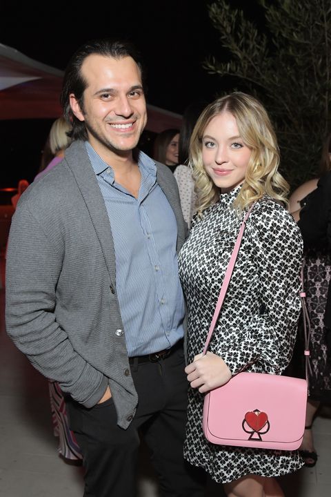 los angeles, ca october 23 jonathan davino l and sydney sweeney attend the instyle and kate spade dinner at spring place on october 23, 2018 in los angeles, california photo by charley gallaygetty images for instyle