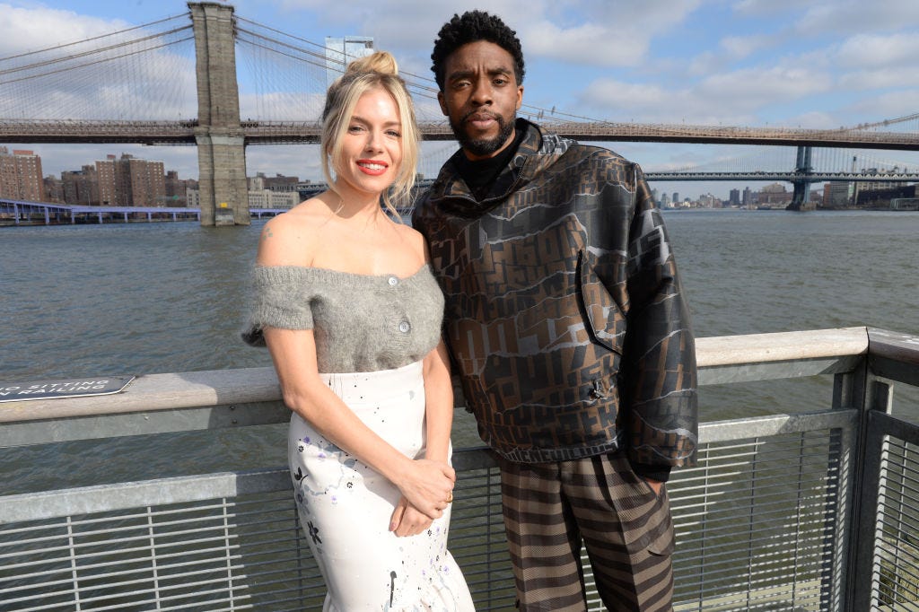 Sienna Miller Says Chadwick Boseman Donated Some of His Salary So She Could Be Paid More for Their Movie