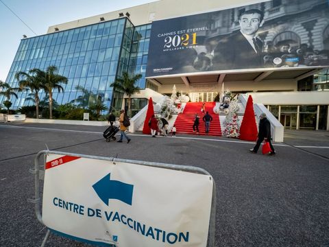 cannes landmark turned covid 19 vaccination site