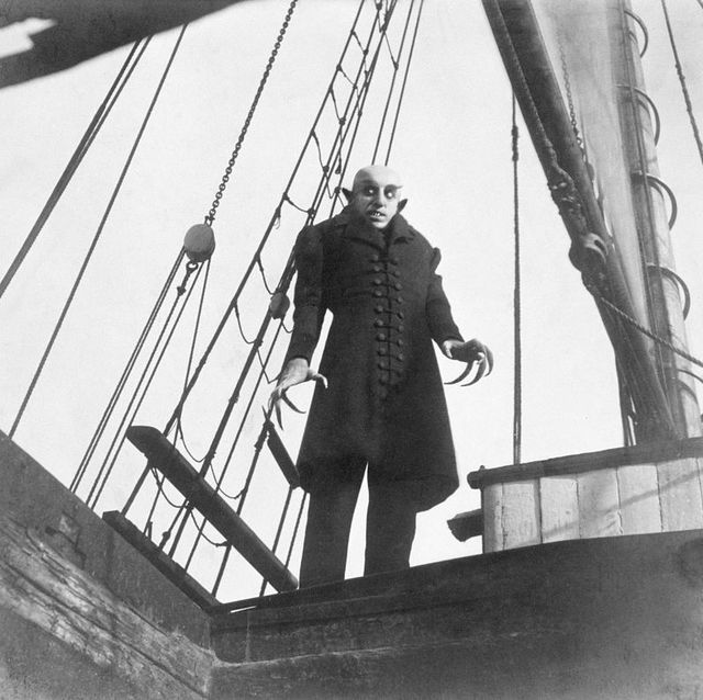 silent movie nosferatu, directed by friedrich wilhelm murnau, max schreck starring as nosferatu, germany 1921