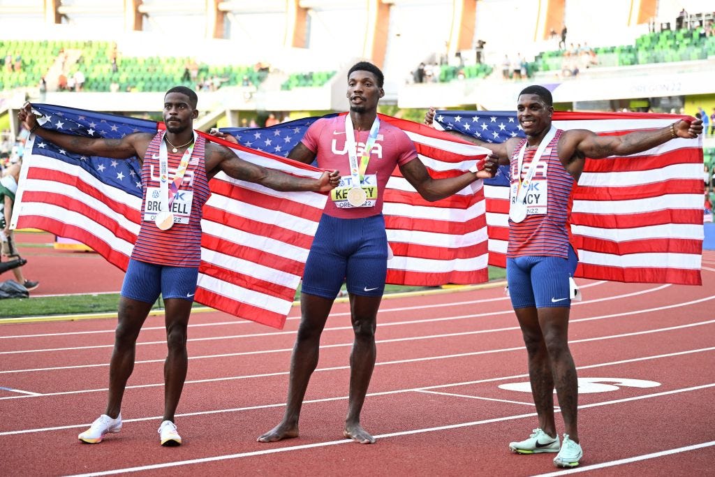 An Inside Look at the American Sweep in the Men’s 100 Meters