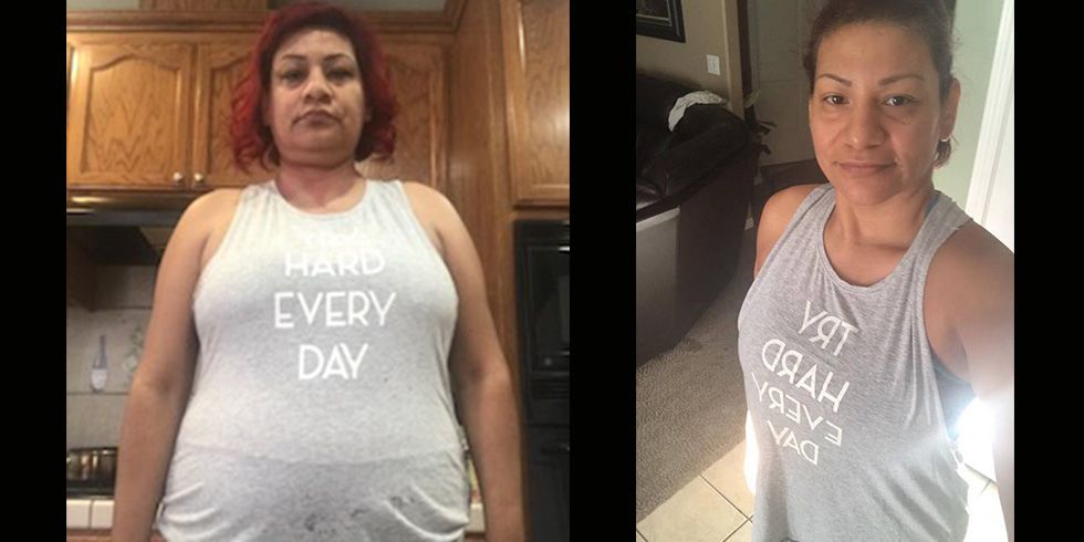 walking 2 miles a day before and after