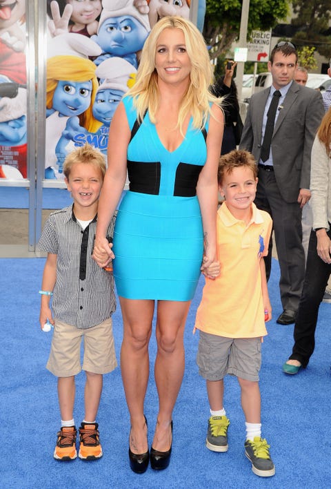 britney spears with her children in 2013