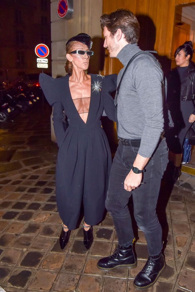 Celine Dion Is a High Fashion Flight Attendant in This Plunging ...