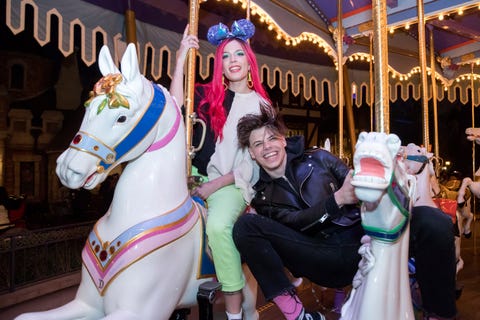 Halsey and Yungblud Visit Disneyland Park