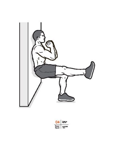 single leg wall sit