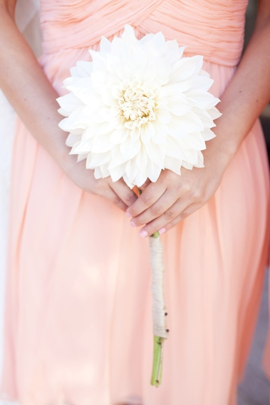 single stem bouquet bridesmaid