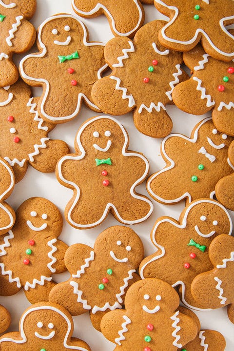 decorated soft gingerbread cookies