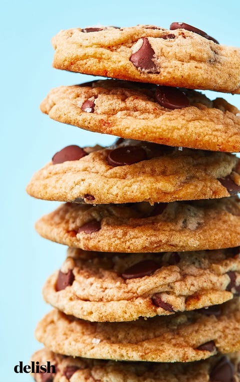 Soft & Fudgy Chocolate Chip Cookies - Delish.com